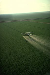 pesticide spray from plane